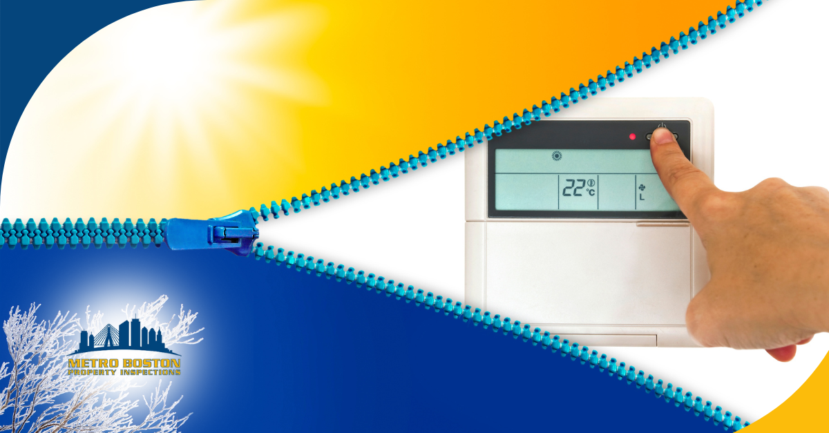 Home thermostat adjusting between heating and cooling modes for efficient temperature control