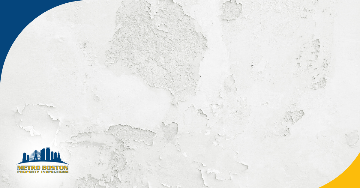 Peeling wall paint from water damage